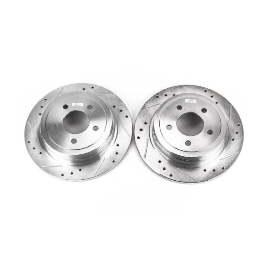 PowerStop AR85100XPR PowerStop Evolution Performance Drilled, Slotted & Plated Brake Rotor Pair