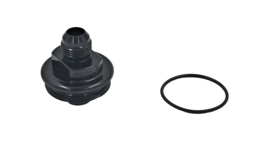Fuelab 108020101-7 Replacement Filter Cap -10AN Outlet - Black