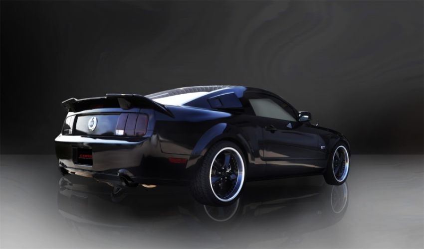 Corsa Performance 14311BLK 2.5in. Axle-Back Dual Rear Exit with Single 4.0in. Black PVD Pro-Series Tips