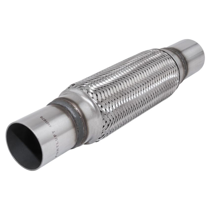 FORTLUFT 4401078 Exhaust Flex Connector with Extension Pipes 1.75''x8.00''x12.00'' Stainless Steel