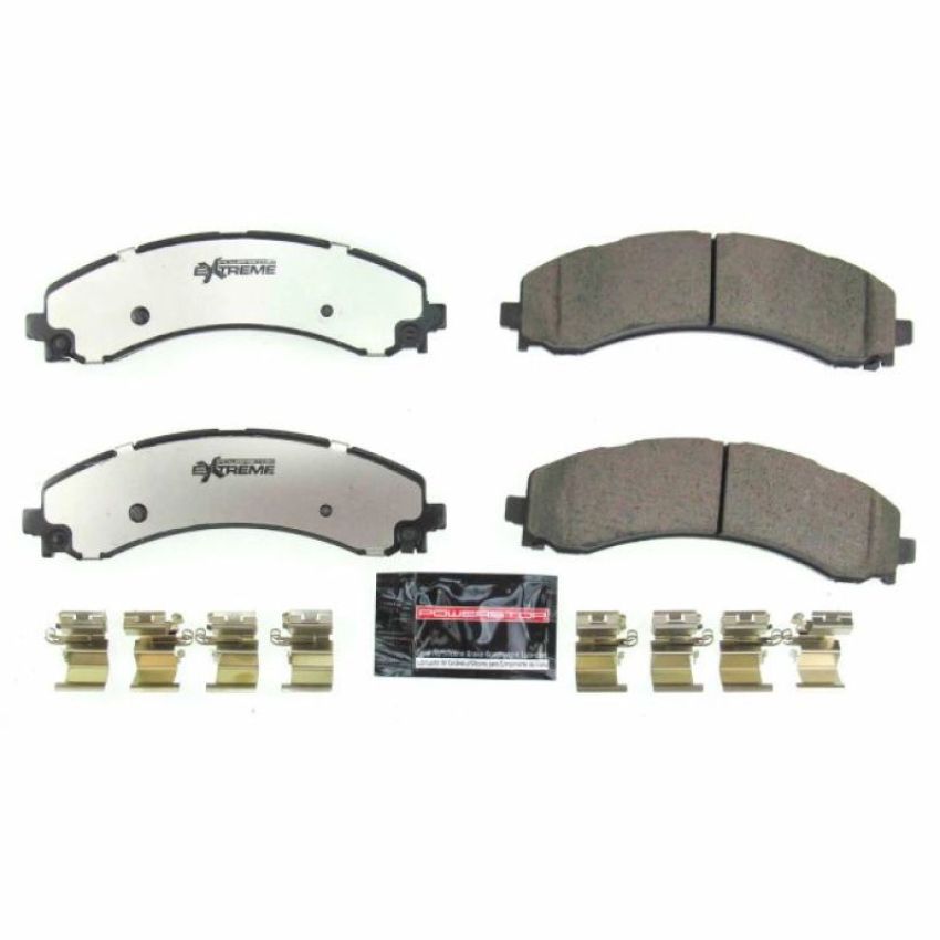 PowerStop Z36-2224 PowerStop - Z36 Truck and SUV Carbon-Fiber Ceramic Brake Pads with Hardware Kit