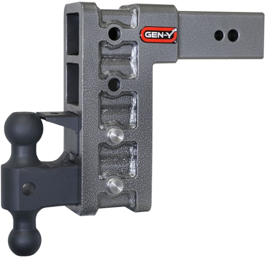 GEN-Y Hitch GH-1724 Gen-Y Mega Duty 3in Shank 9in Drop 3.5K TW 32K Hitch w/GH-0161 Dual-Ball/GH-0162 Pintle Lock