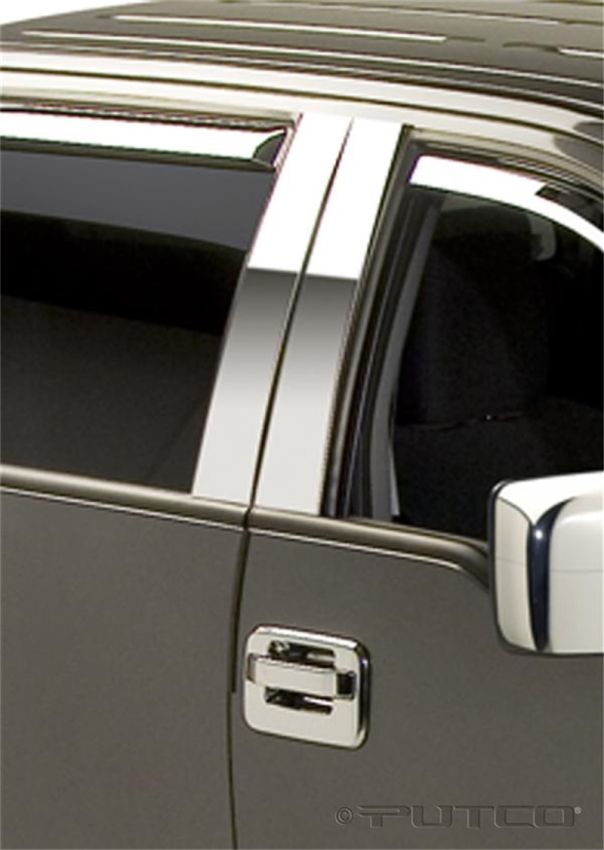 Putco 402601 04-14 Ford F-150 Super Crew / Super Cab - 4pcs Stainless Steel Pillar Posts Classic