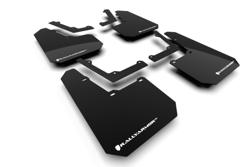 Rally Armor MF112-UR-BLK-WH Black Mud Flap/White Logo