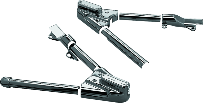 Kuryakyn 8256 Swingarm Cover Kit - Unlighted 00-07 Softail Models Chrome