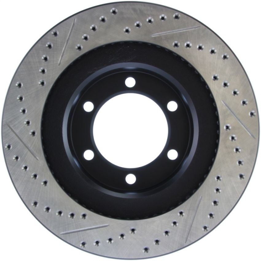 Stoptech 127.44127L Slotted & Drilled Sport Brake Rotor