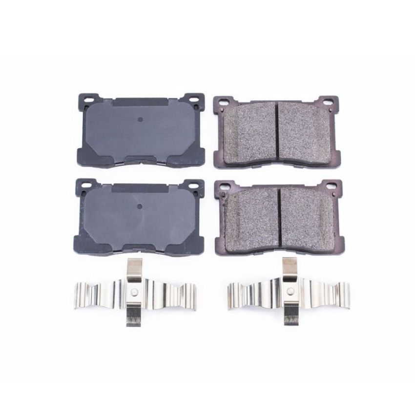 PowerStop 17-1576 PowerStop - Z17 Low-Dust Ceramic Brake Pads with Hardware