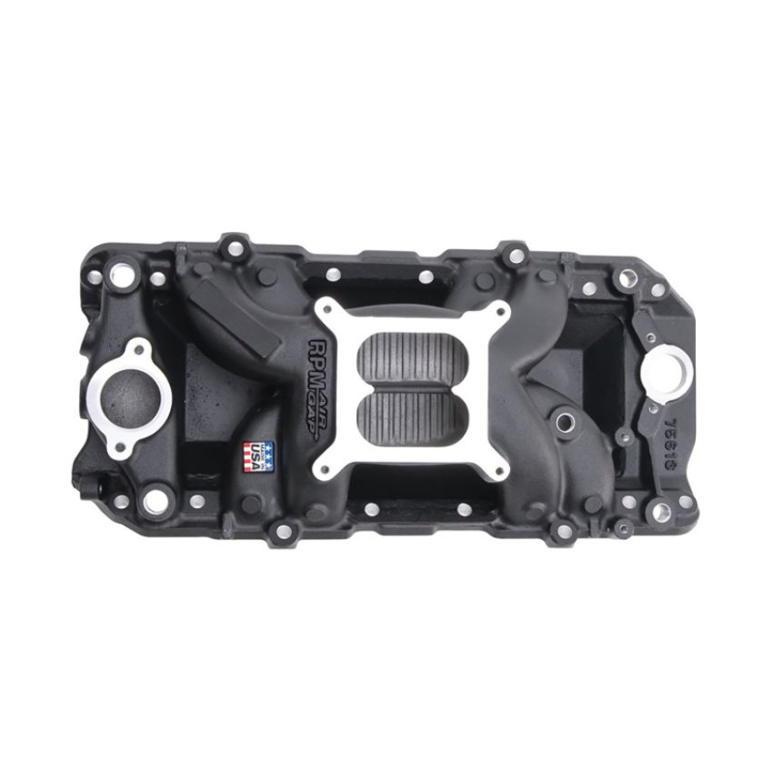 EDELBROCK EDE75613 BBC Performer RPM A/G Manifold - O/P- Black