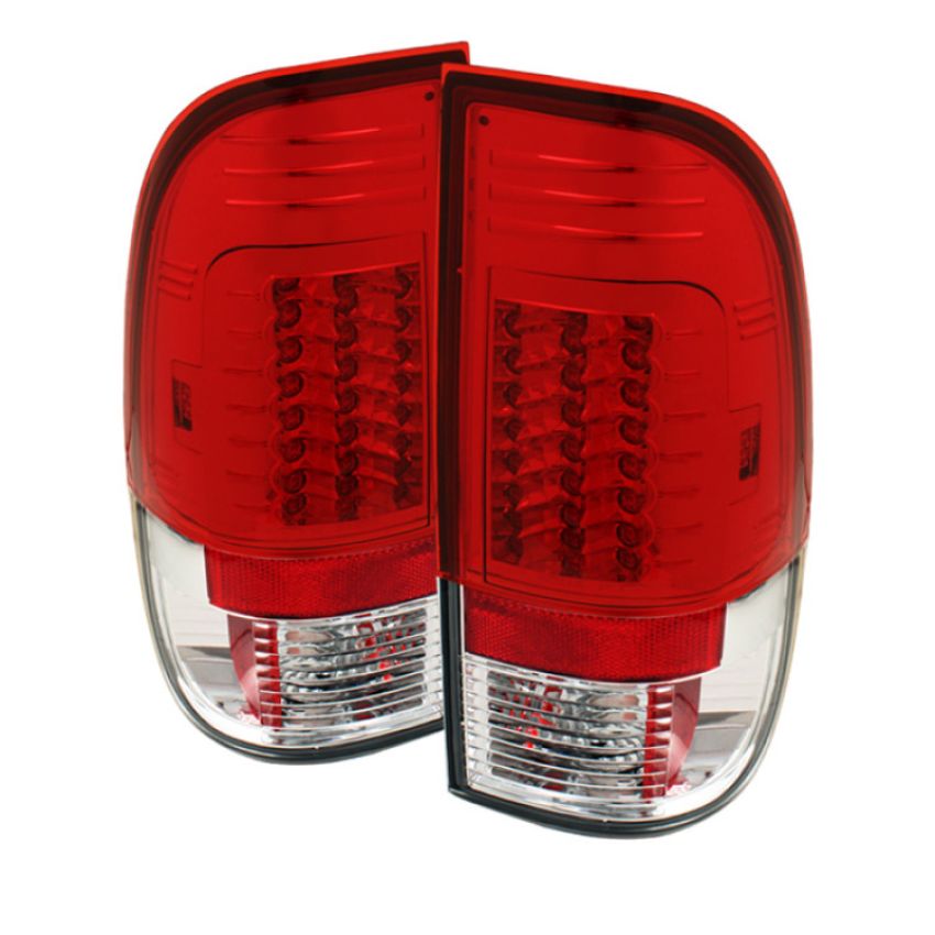SPYDER 5029195 LED Tail Lights - Version 2 - Red Clear