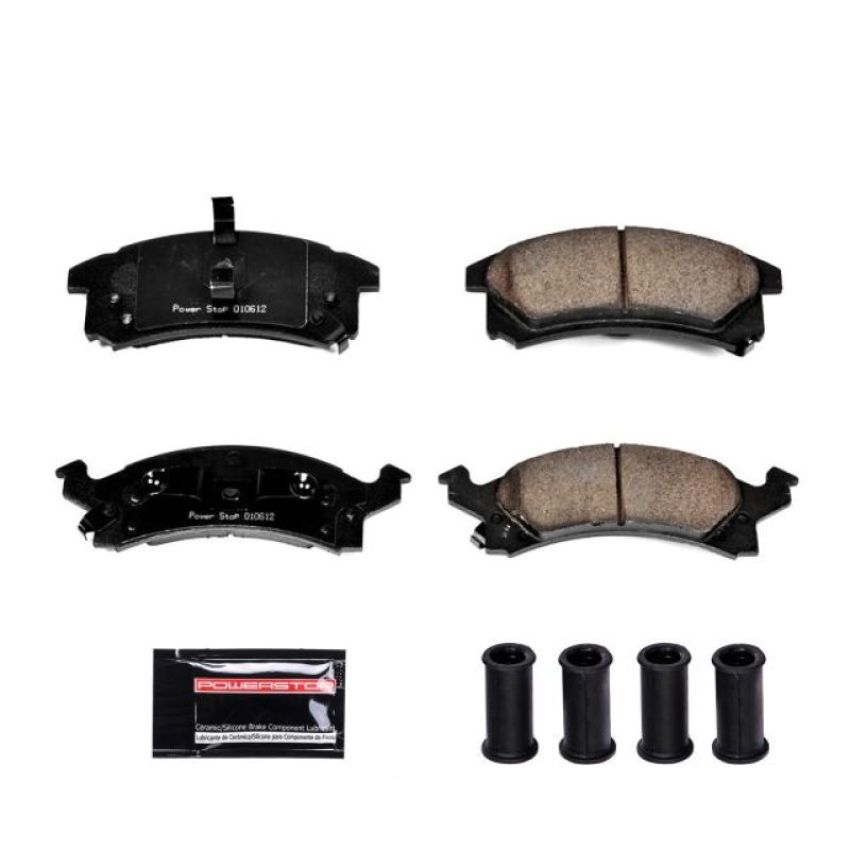 PowerStop Z23-673 PowerStop - Z23 Daily Driver Carbon-Fiber Ceramic Brake Pads with Hardware Kit
