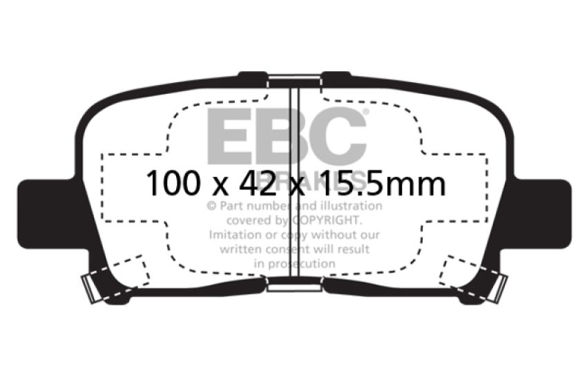 EBC Brakes UD865 Ultimax OEM Replacement Brake Pads