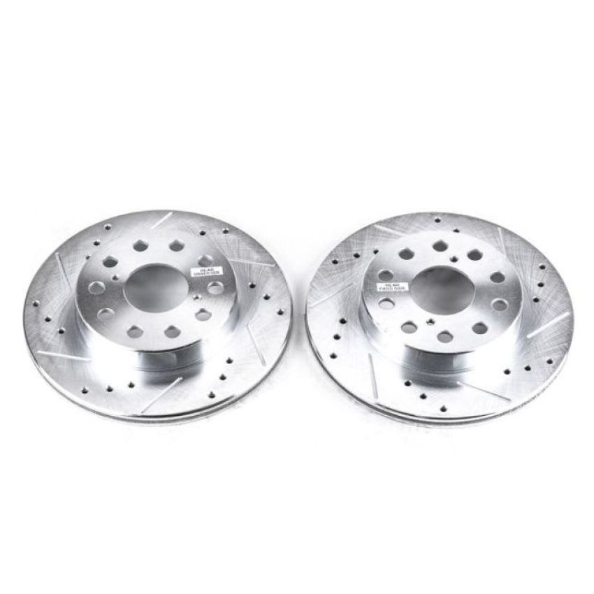 PowerStop JBR593XPR PowerStop Evolution Performance Drilled, Slotted & Plated Brake Rotor Pair
