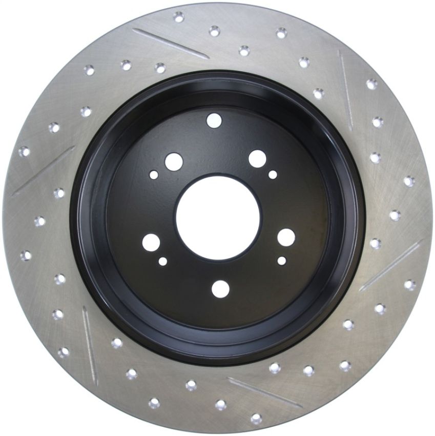 Stoptech 127.40072R Slotted & Drilled Sport Brake Rotor