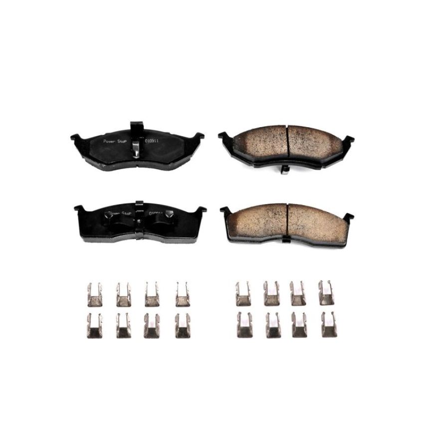 PowerStop 17-591 PowerStop - Z17 Low-Dust Ceramic Brake Pads with Hardware