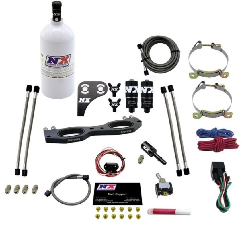 Nitrous Express 67002-2.5P 1000cc RZR PLATE SYSTEM WITH 2.5lb BOTTLE