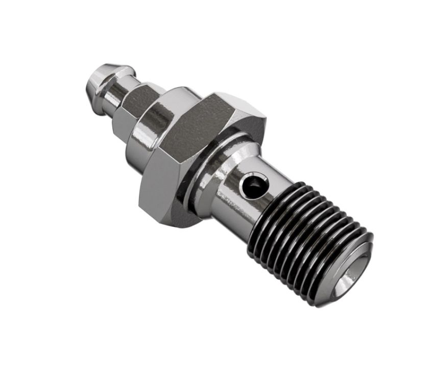Goodridge P775-03BNC Single Banjo Bleed Bolt 3/8x24