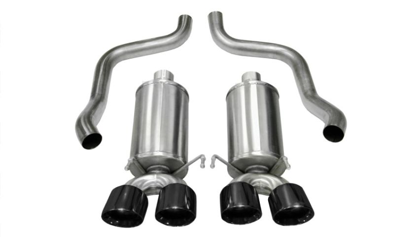 CORSA Performance 14469BLK Corsa 2005-2007 Chevrolet Corvette C6 6.0L V8 Black Xtreme Axle-Back Exhaust