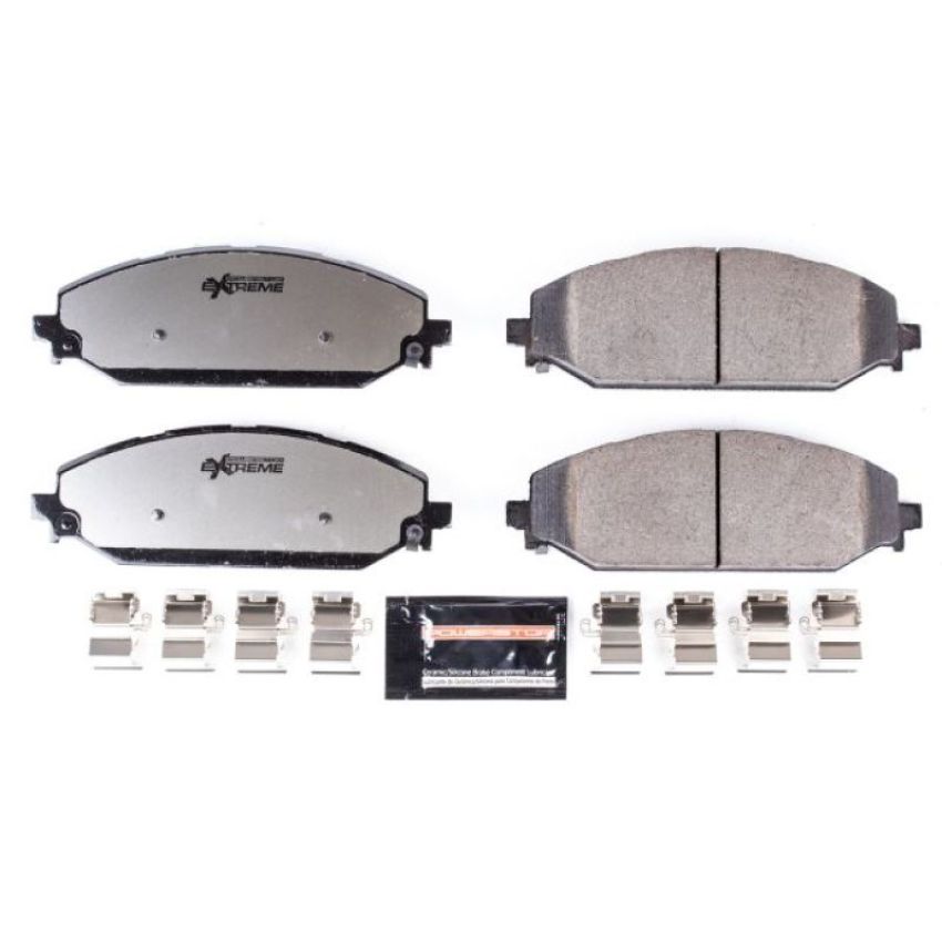 PowerStop Z36-2179 PowerStop - Z36 Truck and SUV Carbon-Fiber Ceramic Brake Pads with Hardware Kit