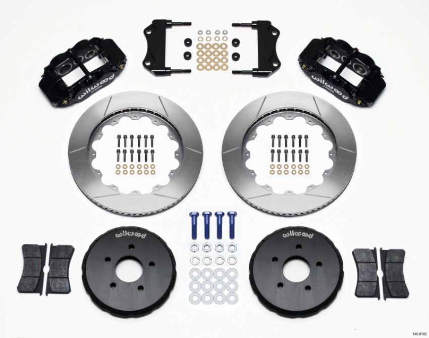 Wilwood 140-9192 Narrow Superlite 6R Front Hat Kit 14.00in Nissan 350Z/Fiti G35
