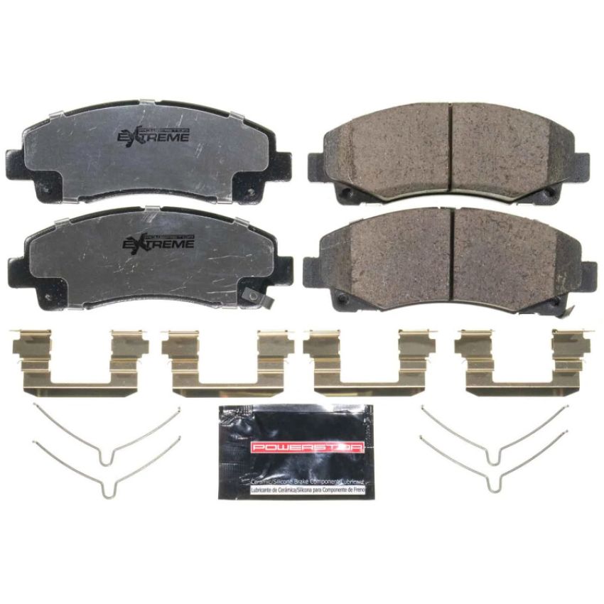 PowerStop Z26-1584 PowerStop - Z26 Performance Carbon-Fiber Ceramic Brake Pads with Hardware Kit