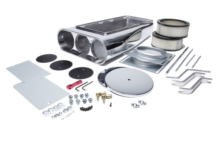 MR. GASKET MRG6650G Street Scoop Dual 4-BBL Carbs