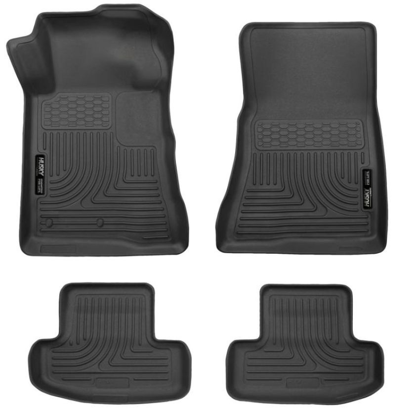 HUSKY LINERS HSK98371 10-14 Mustang Front/2nd Seat Floor Liners Black