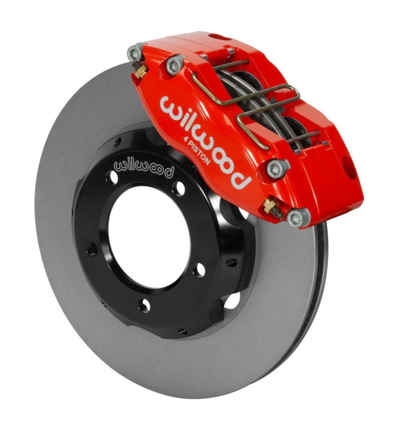 Wilwood 140-15395-R Dynapro Radial Front Kit 11in Rotors Red 61-67 Jaguar XKE w/ Lines