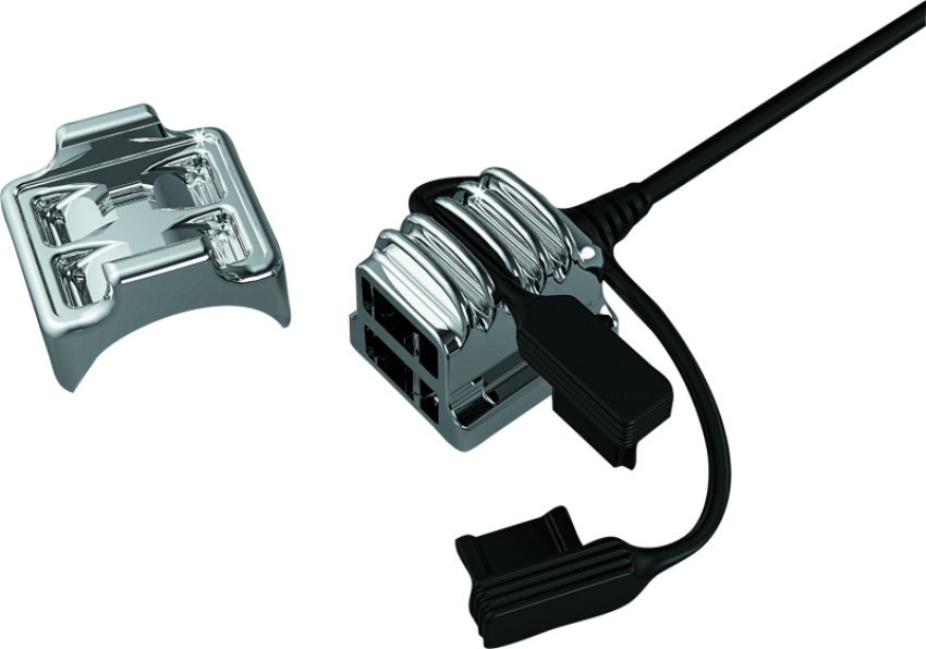 Kuryakyn 1688 USB Power Port Universal Charger Chrome