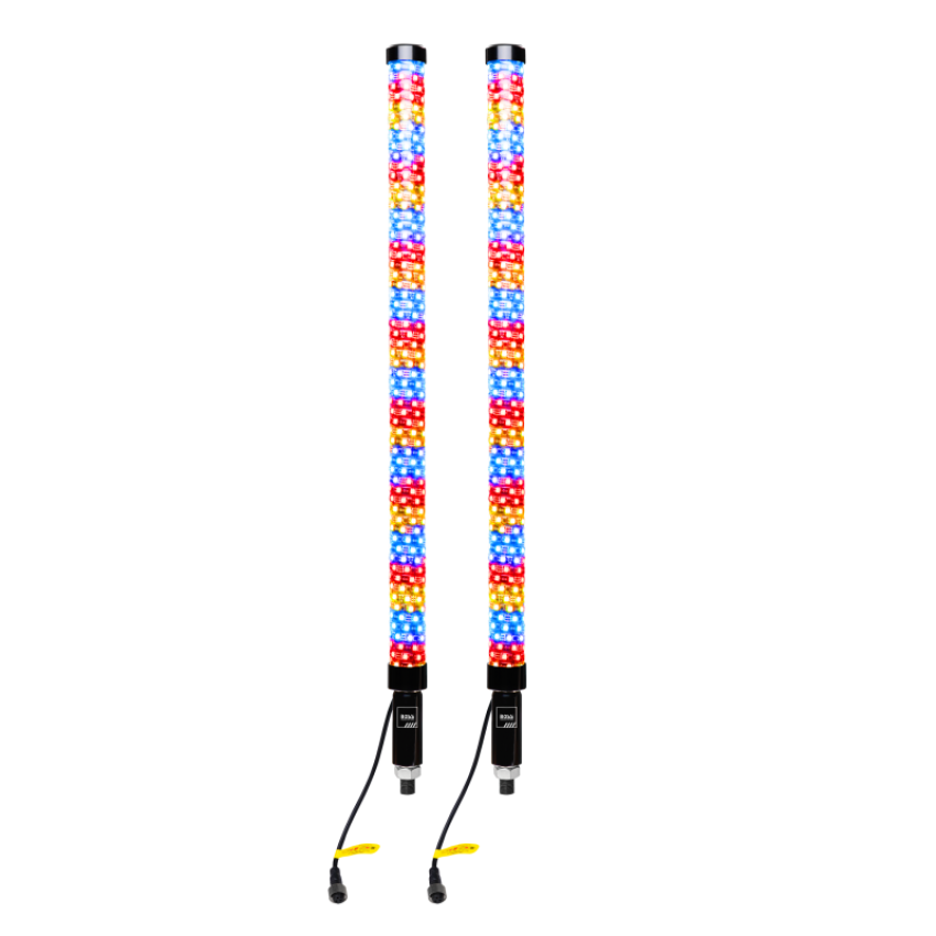 Boss Audio XP3PF 36in. 360 Degree LED RGB Whip Lights - Pair