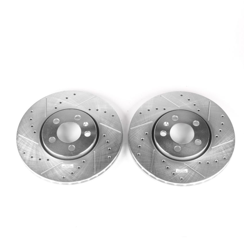 PowerStop EBR641XPR PowerStop Evolution Performance Drilled, Slotted & Plated Brake Rotor Pair