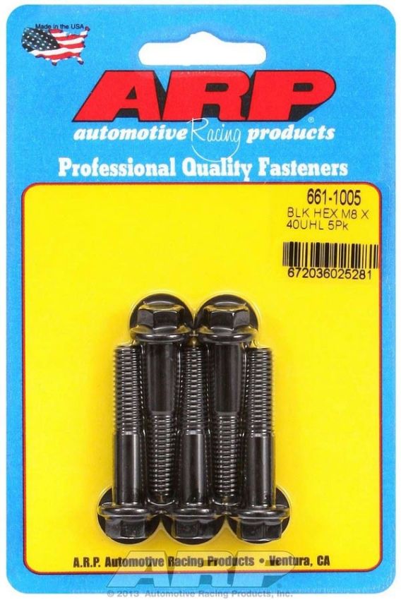 ARP ARP661-1005 8mm x 1.25 x 40mm 6pt Bolt Kit (5pk)