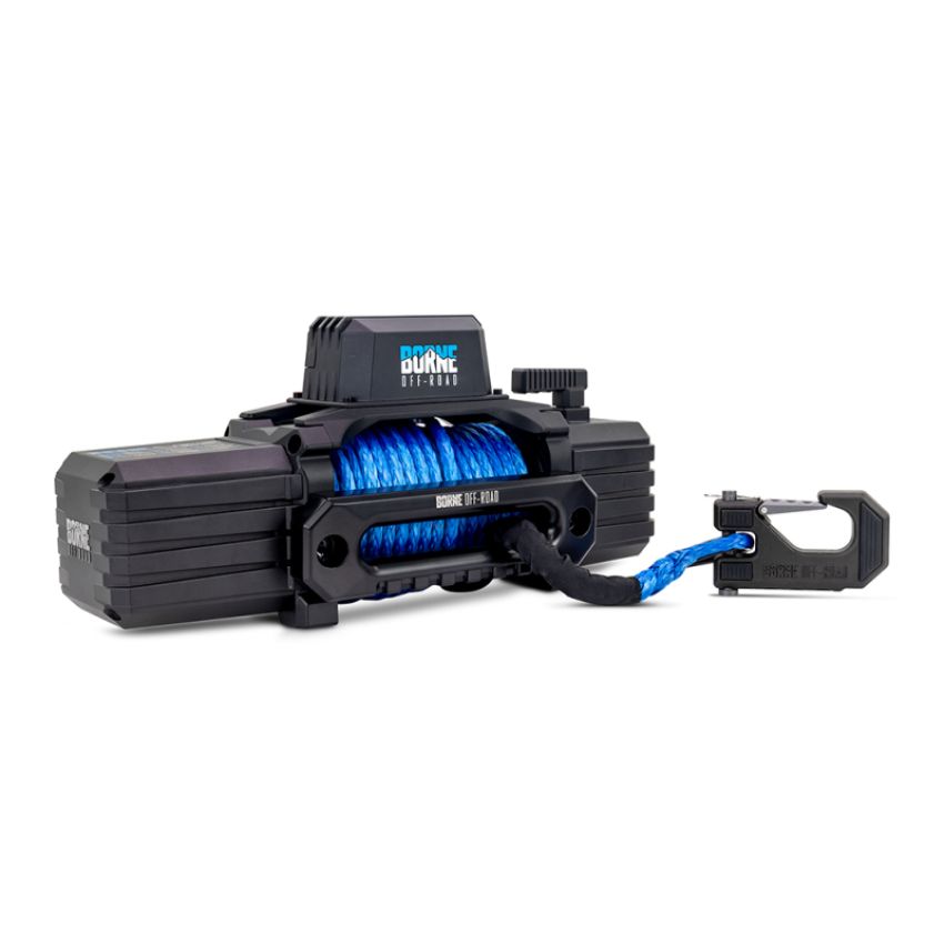Borne Off-Road BNWN-12-SBL 12K Winch - Blue Synthetic Rope