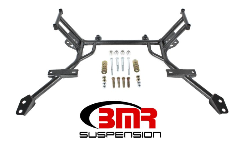 BMR 05-10 S197 Mustang K-Member w/ No Motor Mounts and STD. Rack Mounts - Black Hammertone