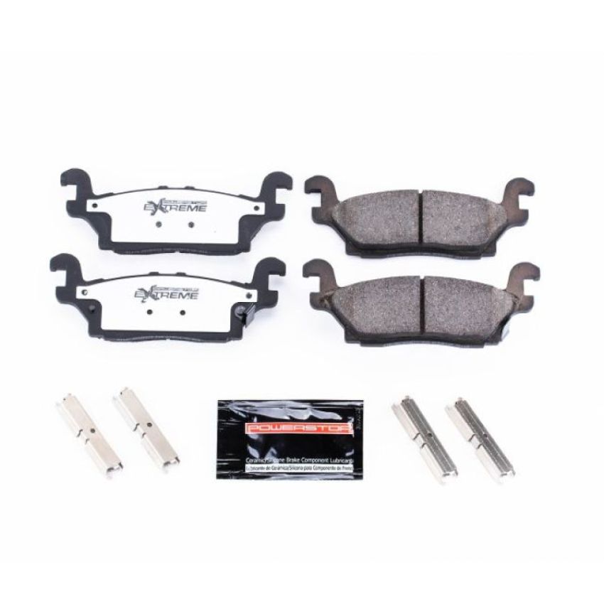 PowerStop Z36-1120 PowerStop - Z36 Truck and SUV Carbon-Fiber Ceramic Brake Pads with Hardware Kit