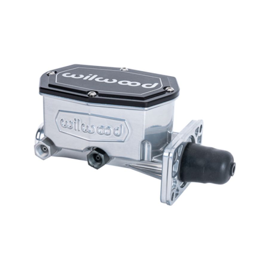 Wilwood 260-16792-P Compact Tandem Master Cylinder w/ Mopar 4 Bolt Flange 1in Bore - Chrome