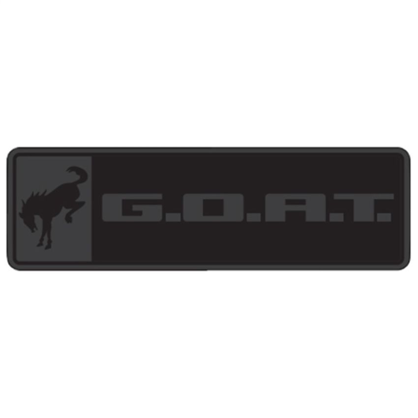 Ford Racing M-1447-GOATBLK Bronco/Bronco Sport G.O.A.T. Badge-Black/Black