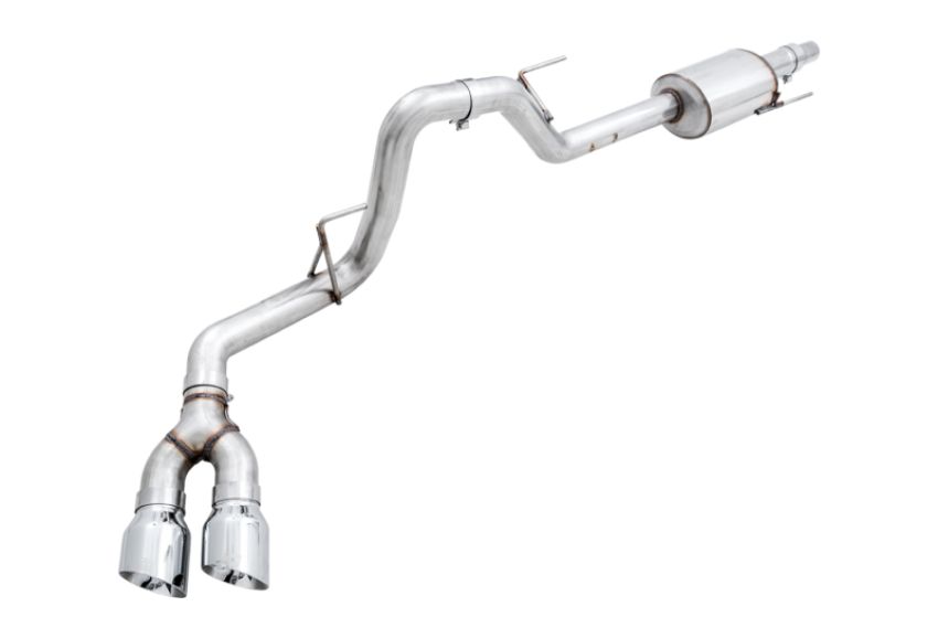 AWE Tuning 3015-22066 2015+ Ford F-150 0FG Single Exit Performance Exhaust System w/4.5in Chrome Silver Tips