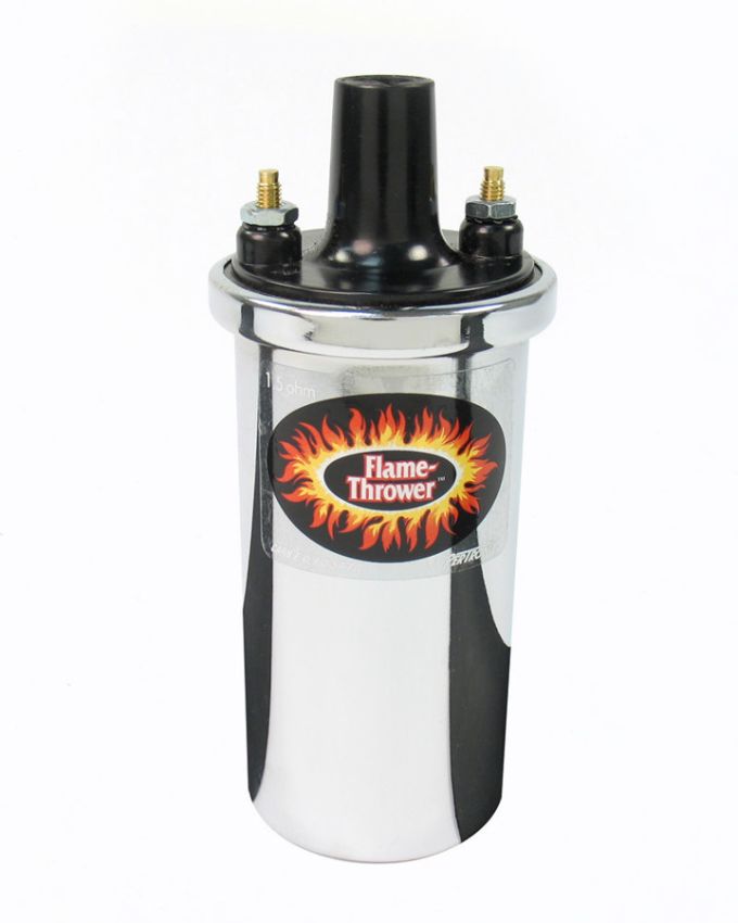 PERTRONIX IGNITION PRT40001 Flame-Thrower Coil - Chrome Oil Filled 1.5ohm