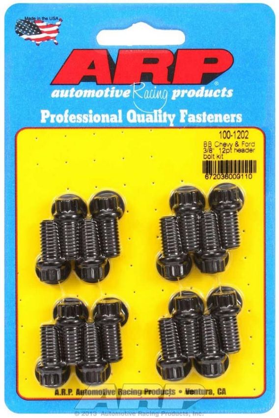 ARP ARP100-1202 Header Bolt Kit - 12pt. 3/8 x .750 UHL (16)