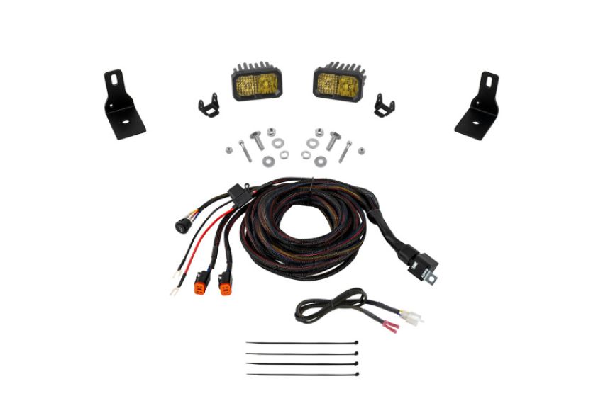 Diode Dynamics DD7761 2022+ Ford Maverick, C2 Sport Stage Series Ditch Light Kit Pro Yellow Combo