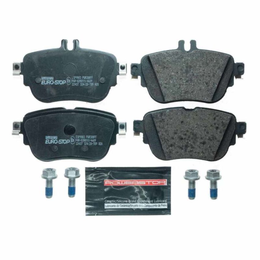 PowerStop ESP9003 EuroStop ECE-R90 Certified Brake Pad Set