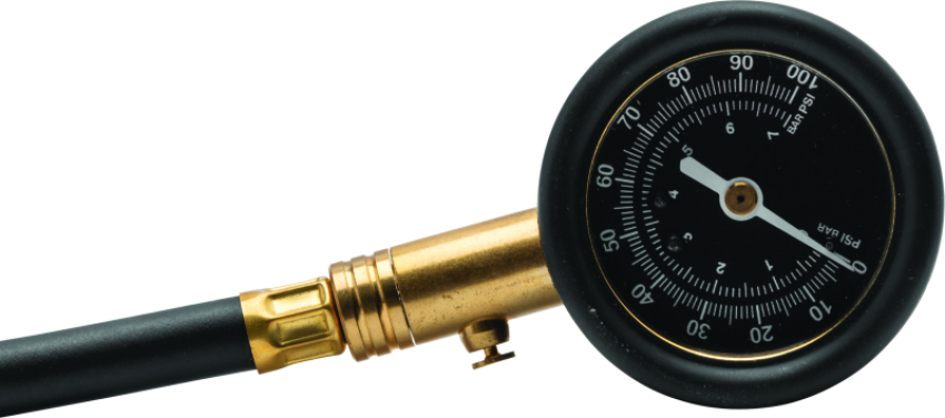 BikeMaster 151599 Dual Tire Gauge 100 PSI