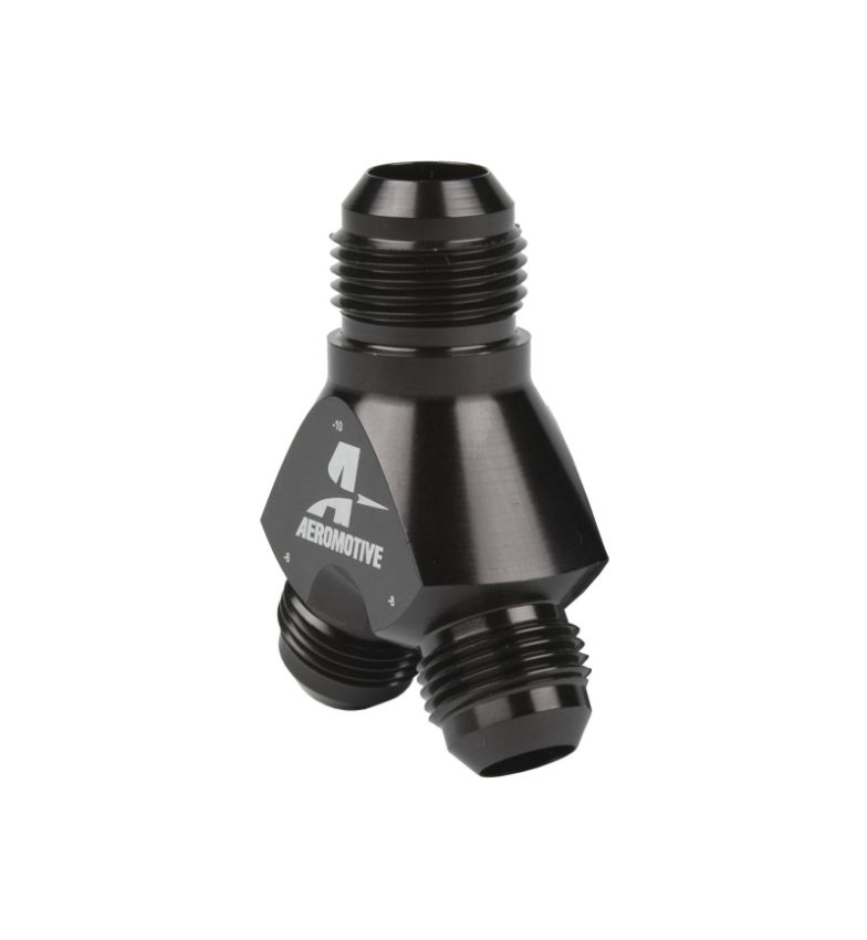 AEROMOTIVE AFS15675 Y-Block Fitting - 10an to 2 x -8an