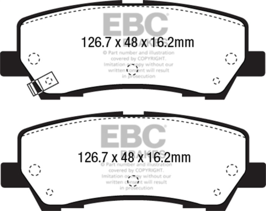 EBC Brakes DP33043C Redstuff Ceramic Low Dust Brake Pads