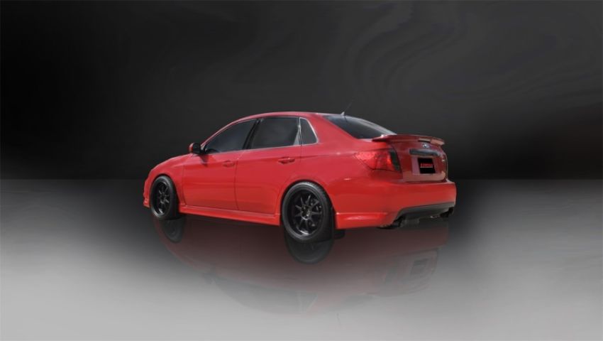 CORSA Performance 14865BLK Corsa 08-10 Subaru Impreza WRX Sedan 2.5L Turbo Manual 3in Sport Cat-Back Exhaust w/4in Blac