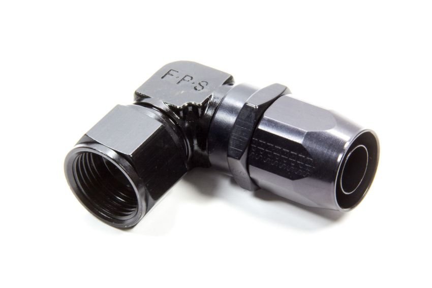 FRAGOLA FRG109112-BL Hose Fitting #12 90 Deg Black - Low Profile