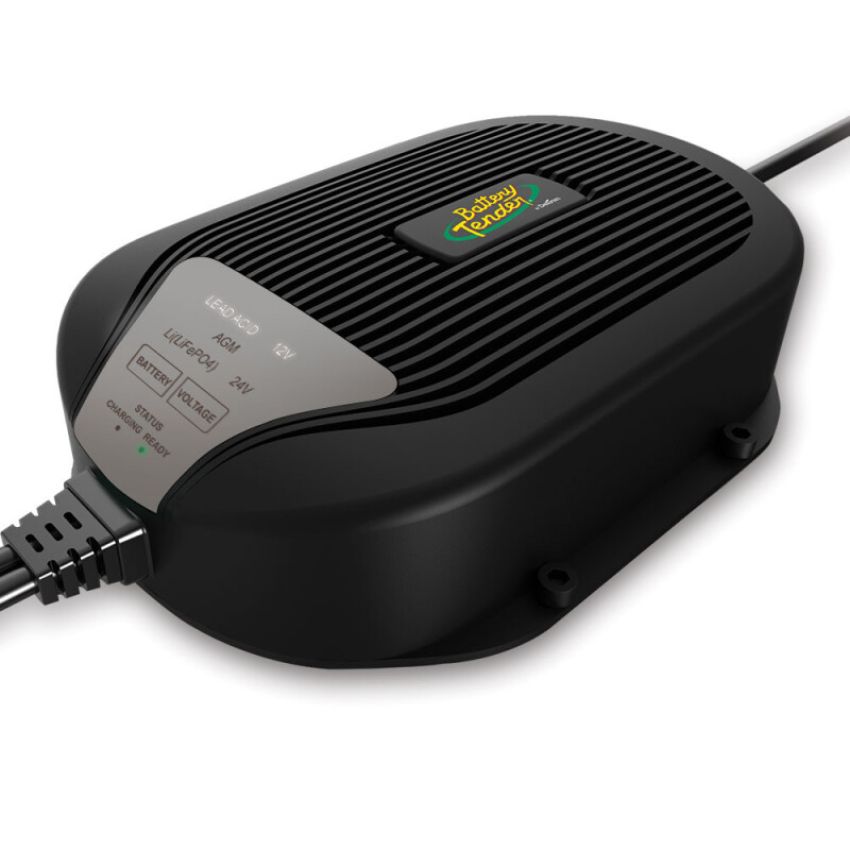 Battery Tender 022-0258-DL-WH 12V/24V 2.5A/5A Selectable Chemistry Weatherproof Battery Charger