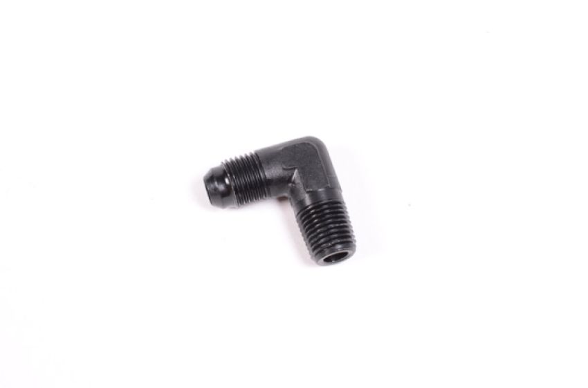 Radium Engineering 14-0270 6AN MALE TO 1/4NPT MALE, 90DEG