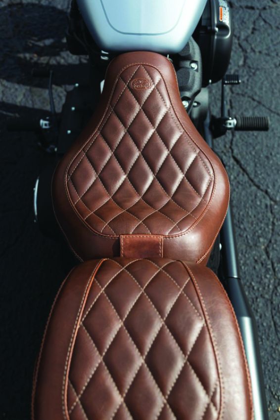 Mustang Motorcycle 79038 Mustang Harley Medallion Style Sissy Bar Pad Regal (6.5 inch x 11 inch) - Black