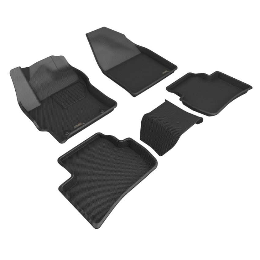 3D MAXpider L1TY29401509 3D MAXider 22-23 Toyota Corolla Cross AWD Kagu Black Floor Mats - Row 1/2